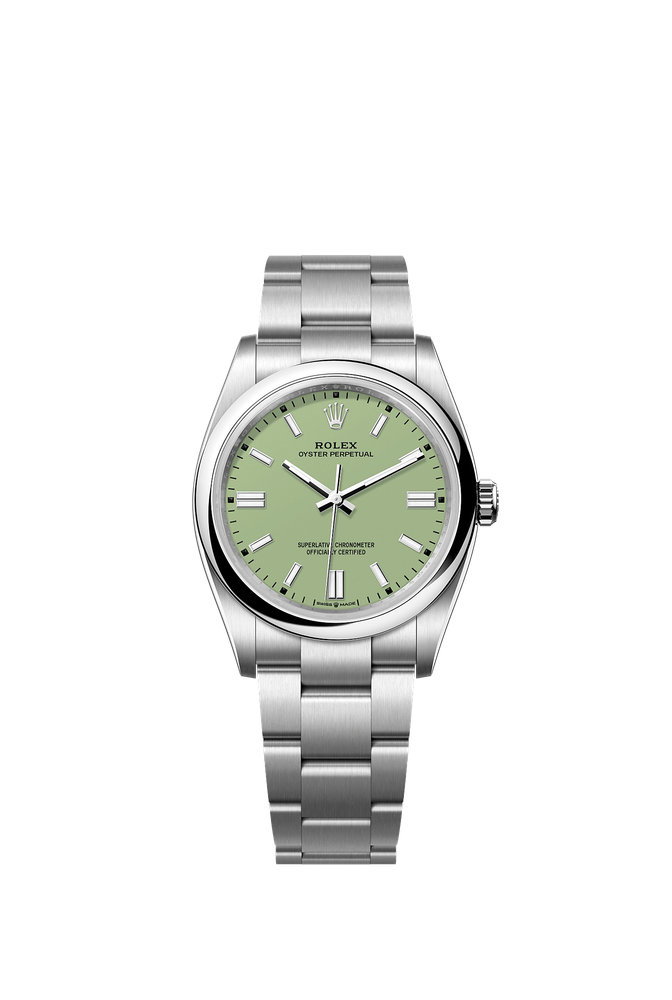 Rolex Oyster Perpetual 36 — Pistachio dial · Reference 126000